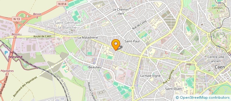 localisation de l'entreprise MONSIEUR GERARD PASCAL JEAN MARIE à CAEN