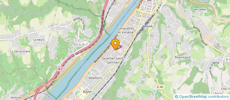 localisation de l'entreprise MONSIEUR GERARD PASQUIER  VIENNE