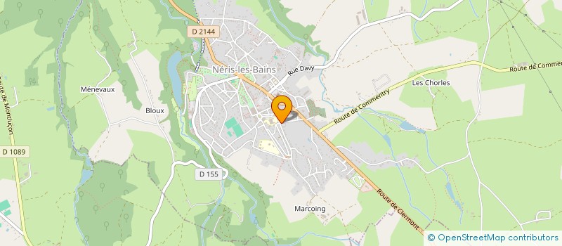 localisation de l'entreprise MONSIEUR GERARD PASSET à NERIS-LES-BAINS