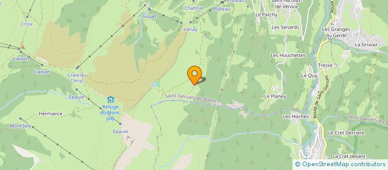 localisation de l'entreprise MONSIEUR GERARD PAYOT  SAINT-GERVAIS-LES-BAINS