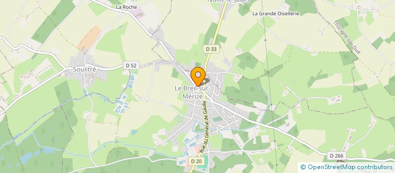 localisation de l'entreprise MONSIEUR GERARD PEAN  LE BREIL-SUR-MERIZE