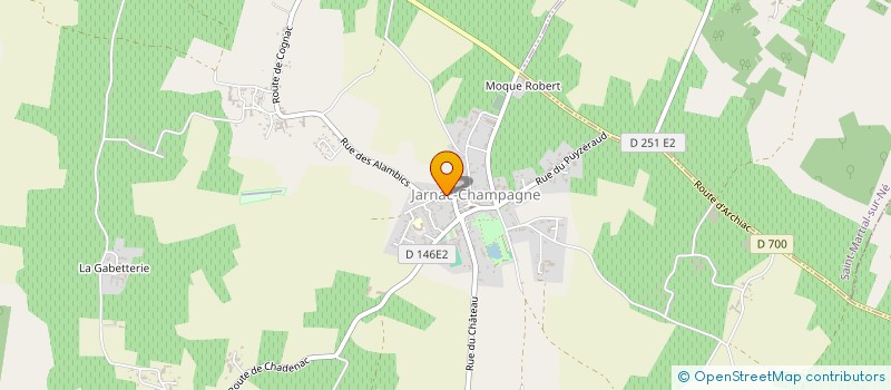 localisation de l'entreprise MONSIEUR GERARD PELETTE  JARNAC-CHAMPAGNE