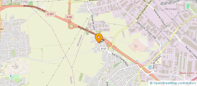 localisation de l'entreprise MONSIEUR GERARD PELISSON à CORBAS