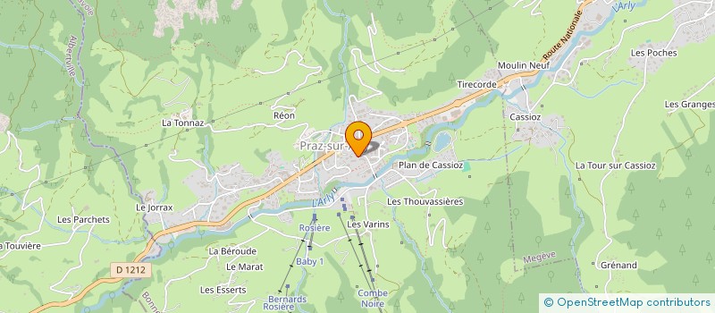 localisation de l'entreprise MONSIEUR GERARD PELLERIN  PRAZ-SUR-ARLY