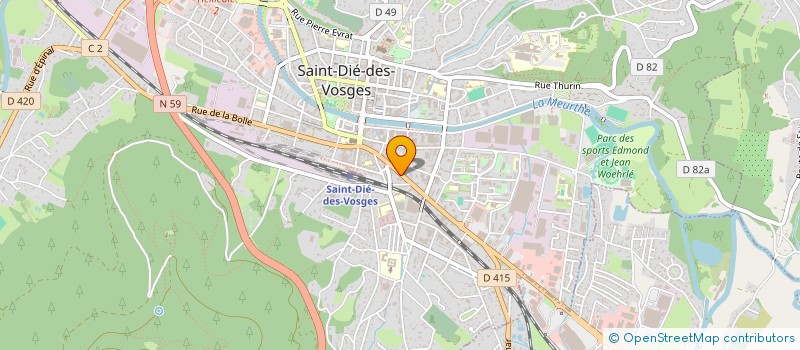 localisation de l'entreprise MONSIEUR GERARD PELTIER à SAINT-DIE-DES-VOSGES