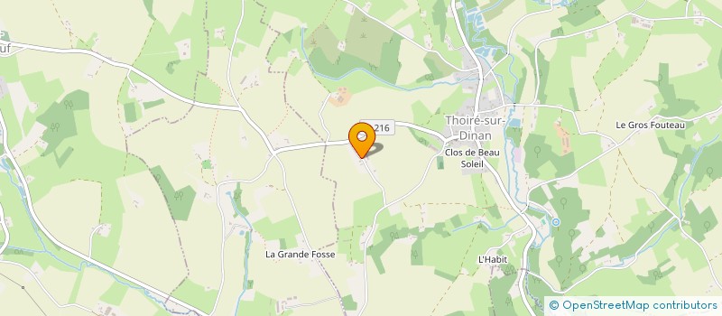 localisation de l'entreprise MONSIEUR GERARD PELTIER  THOIRE SUR DINAN