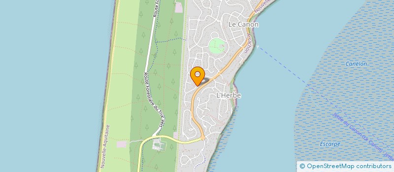 localisation de l'entreprise MONSIEUR GERARD PERON  LEGE-CAP-FERRET