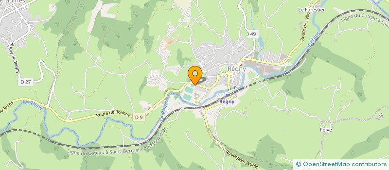 localisation de l'entreprise MONSIEUR GERARD PERRIER  REGNY