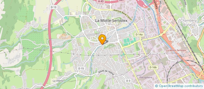 localisation de l'entreprise MONSIEUR GERARD PERRIER  LA MOTTE-SERVOLEX