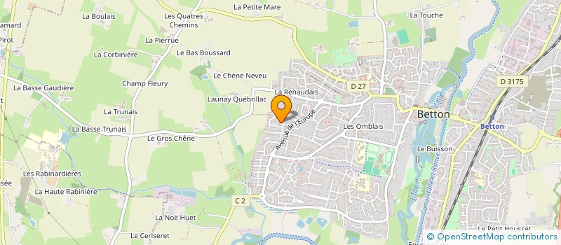 localisation de l'entreprise MONSIEUR GERARD PERRON  BETTON