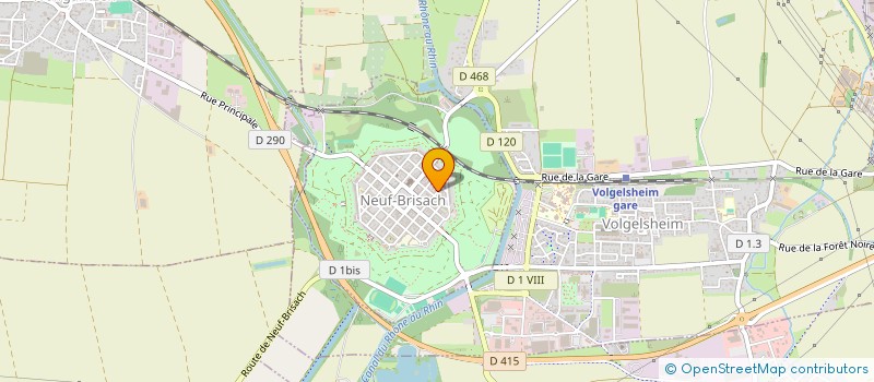 localisation de l'entreprise MONSIEUR GERARD PETER  NEUF-BRISACH