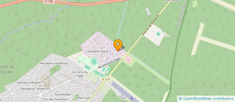 localisation de l'entreprise MONSIEUR GERARD PETITEAU  ANDERNOS-LES-BAINS