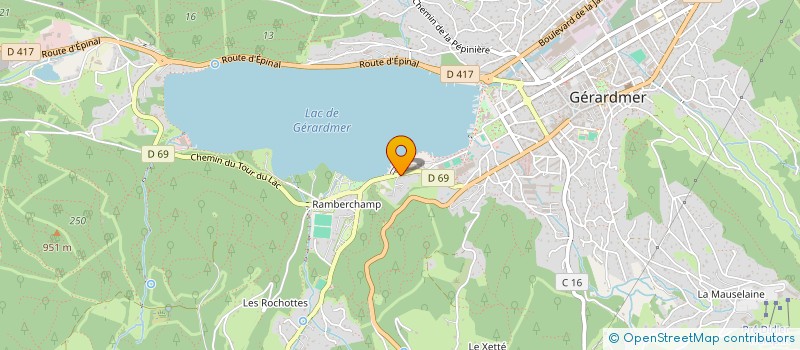 localisation de l'entreprise MONSIEUR GERARD PETIZOT  GERARDMER