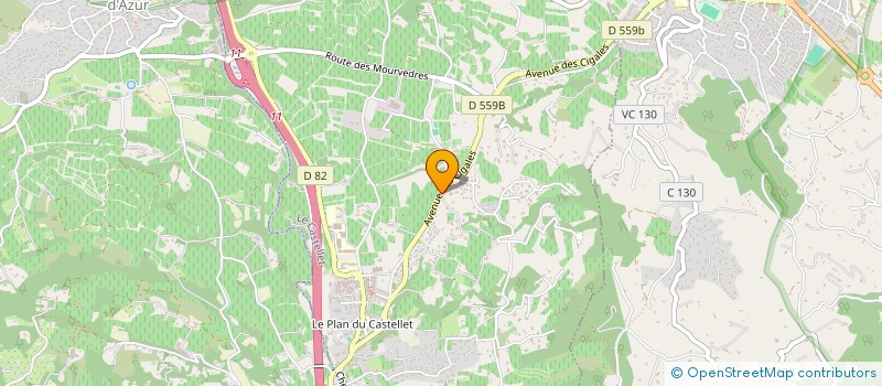 localisation de l'entreprise MONSIEUR GERARD PETRUCCI à LE CASTELLET