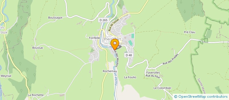 localisation de l'entreprise MONSIEUR GERARD PEYRONNET à PIERREFORT