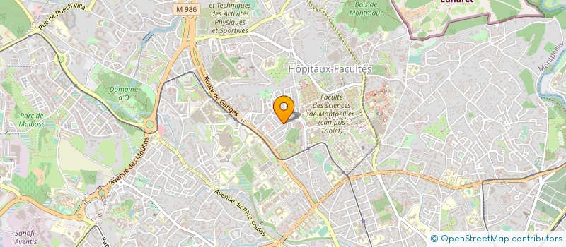 localisation de l'entreprise MONSIEUR GERARD PHILIP à MONTPELLIER