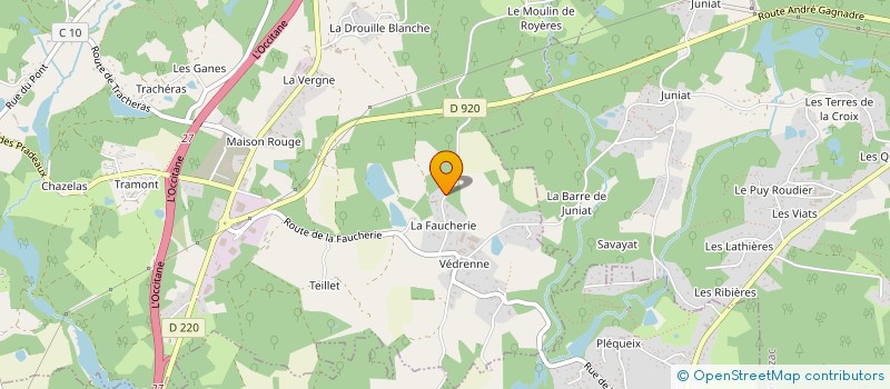 localisation de l'entreprise MONSIEUR GERARD PIAUD à BONNAC-LA-COTE