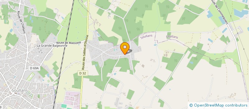 localisation de l'entreprise MONSIEUR GERARD PICAUD  SOULLANS