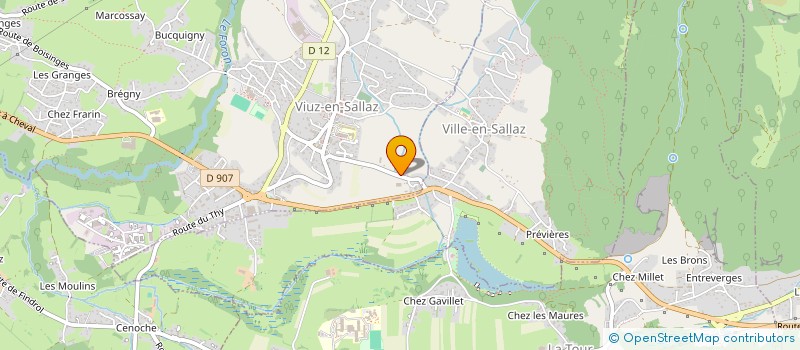 localisation de l'entreprise MONSIEUR GERARD PICCOT CREZOLLET  VIUZ-EN-SALLAZ