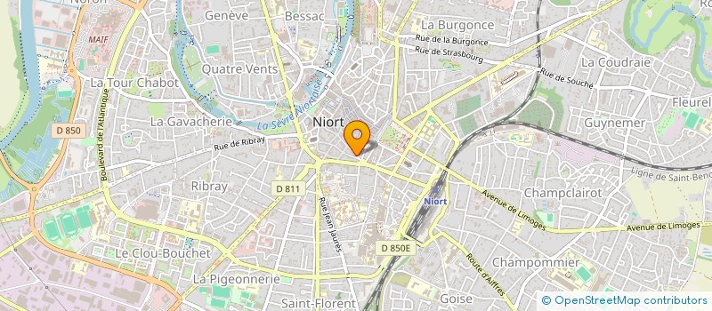 localisation de l'entreprise MONSIEUR GERARD PIEDPLUS à NIORT
