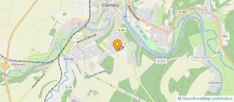 localisation de l'entreprise MONSIEUR GERARD PIERRE JOSEPH GUILLEMETTE à CLAMECY