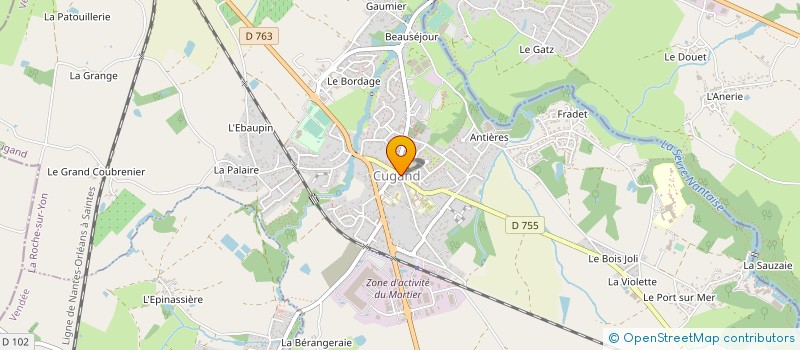 localisation de l'entreprise MONSIEUR GERARD PINEAU  CUGAND