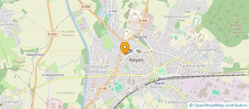 localisation de l'entreprise MONSIEUR GERARD PIOGEZ  NOYON