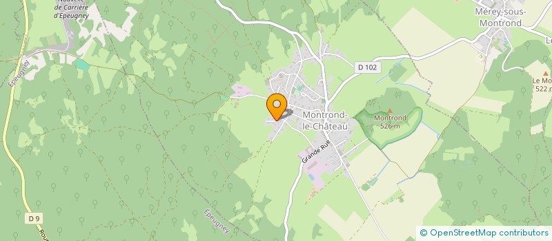 localisation de l'entreprise MONSIEUR GERARD PIQUARD à MONTROND-LE-CHATEAU
