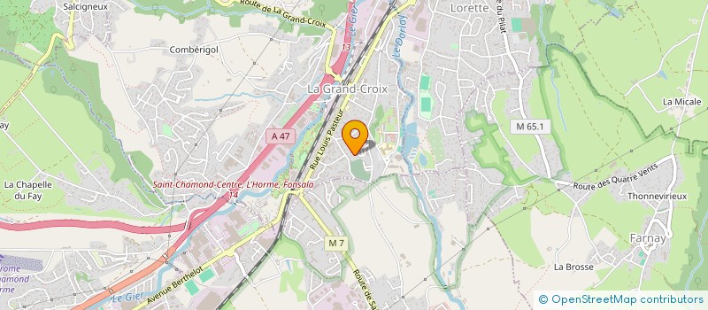 localisation de l'entreprise MONSIEUR GERARD PITIOT  LA GRAND-CROIX