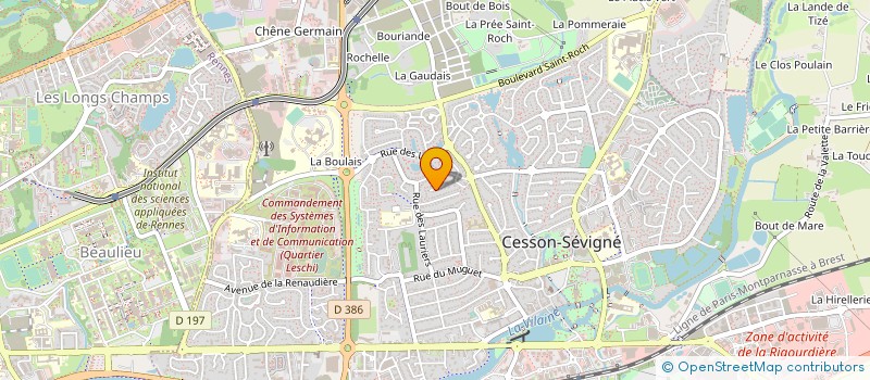 localisation de l'entreprise MONSIEUR GERARD PIVETEAU à CESSON-SEVIGNE