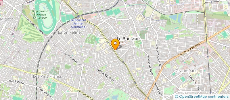 localisation de l'entreprise MONSIEUR GERARD PLANTEY  LE BOUSCAT