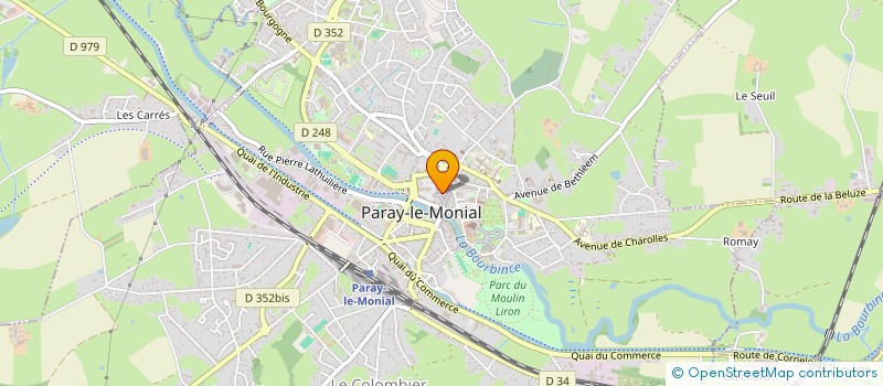 localisation de l'entreprise MONSIEUR GERARD PLUCHAUD  PARAY-LE-MONIAL