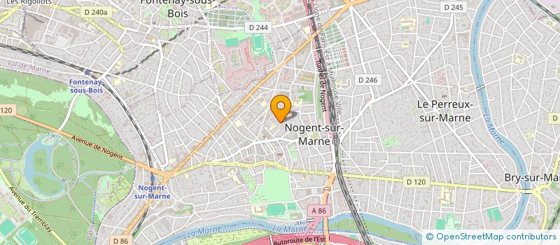 localisation de l'entreprise MONSIEUR GERARD POIRIER  NOGENT-SUR-MARNE