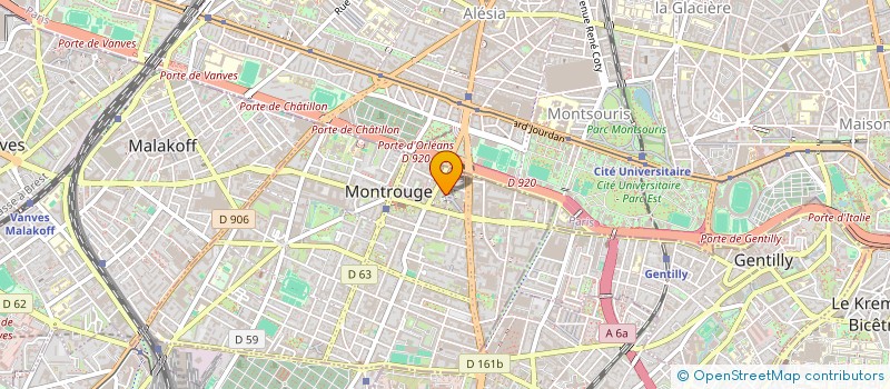 localisation de l'entreprise MONSIEUR GERARD POMMIER  MONTROUGE