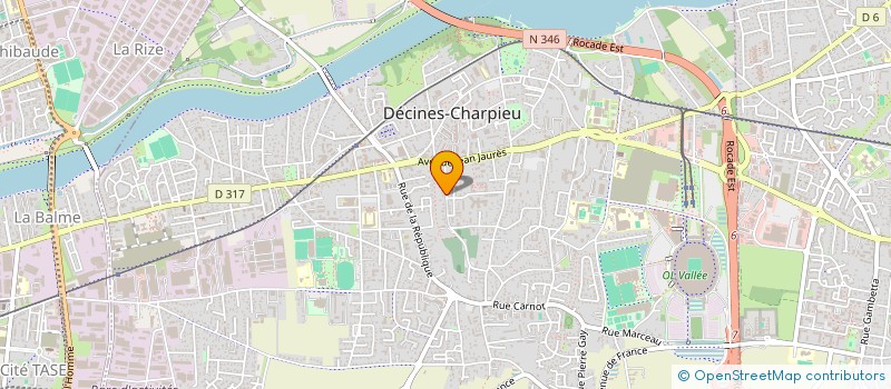 localisation de l'entreprise MONSIEUR GERARD POMMIER  DECINES-CHARPIEU