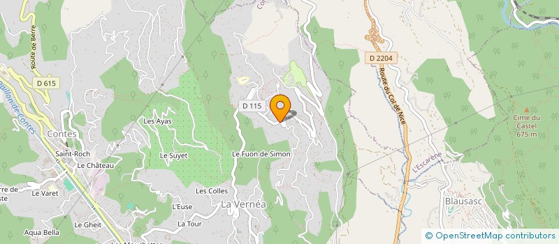 localisation de l'entreprise MONSIEUR GERARD PONCET  CONTES