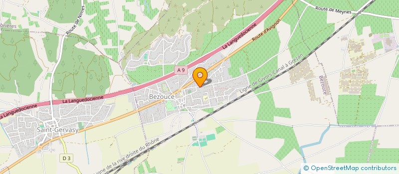 localisation de l'entreprise MONSIEUR GERARD PONGE  BEZOUCE