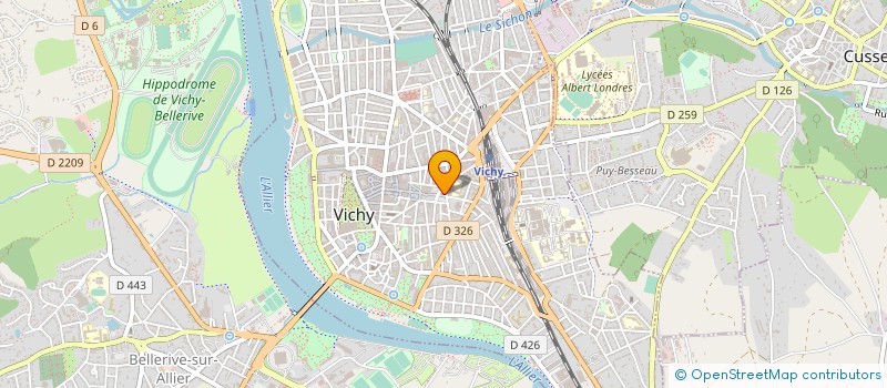 localisation de l'entreprise MONSIEUR GERARD PONS à VICHY