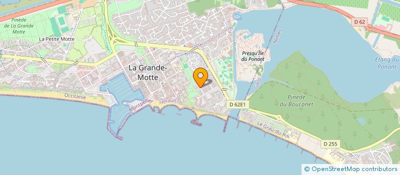 localisation de l'entreprise MONSIEUR GERARD PONTIER  LA GRANDE-MOTTE