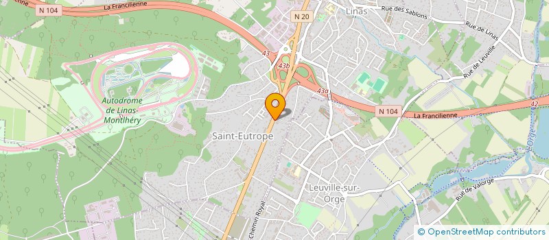 localisation de l'entreprise MONSIEUR GERARD POPELIER à LINAS