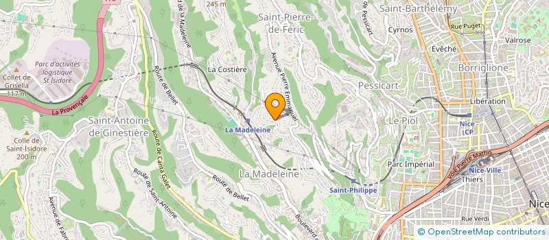 localisation de l'entreprise MONSIEUR GERARD PORCHIER  NICE