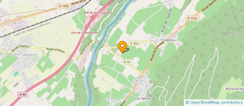 localisation de l'entreprise MONSIEUR GERARD PORTIER  IZERON