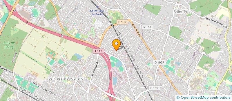 localisation de l'entreprise MONSIEUR GERARD POTELLE  SAINT-LEU-LA-FORET