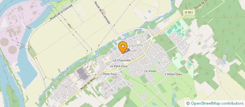 localisation de l'entreprise MONSIEUR GERARD POTONNIER  SAINT-LAURENT-NOUAN