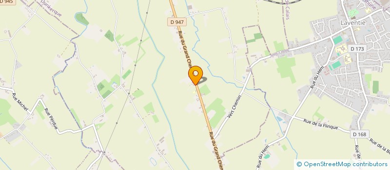 localisation de l'entreprise MONSIEUR GERARD POTTIEZ  LA GORGUE