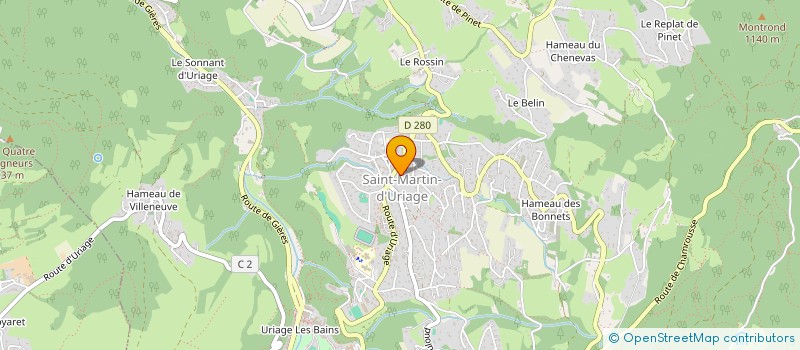 localisation de l'entreprise MONSIEUR GERARD POUSSIN à SAINT-MARTIN-D'URIAGE