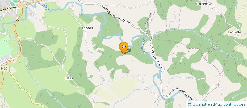 localisation de l'entreprise MONSIEUR GERARD POUSTIS  SALIES DE BEARN