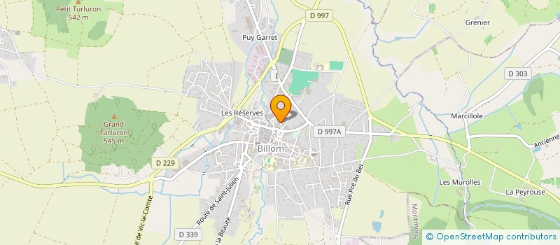 localisation de l'entreprise MONSIEUR GERARD PRADINES  BILLOM