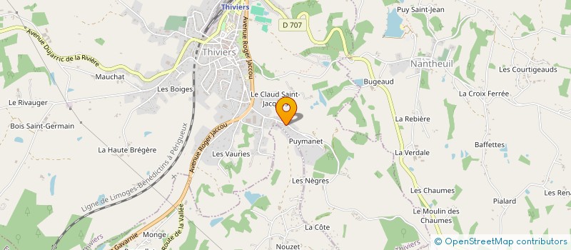 localisation de l'entreprise MONSIEUR GERARD PREDIGNAC à THIVIERS
