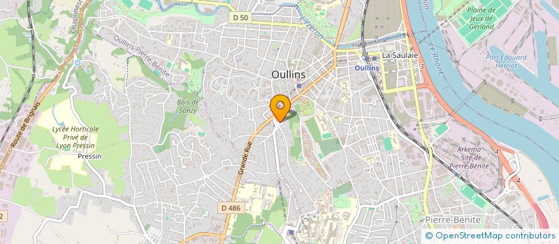 localisation de l'entreprise MONSIEUR GERARD PRESSACCO  OULLINS-PIERRE-BENITE